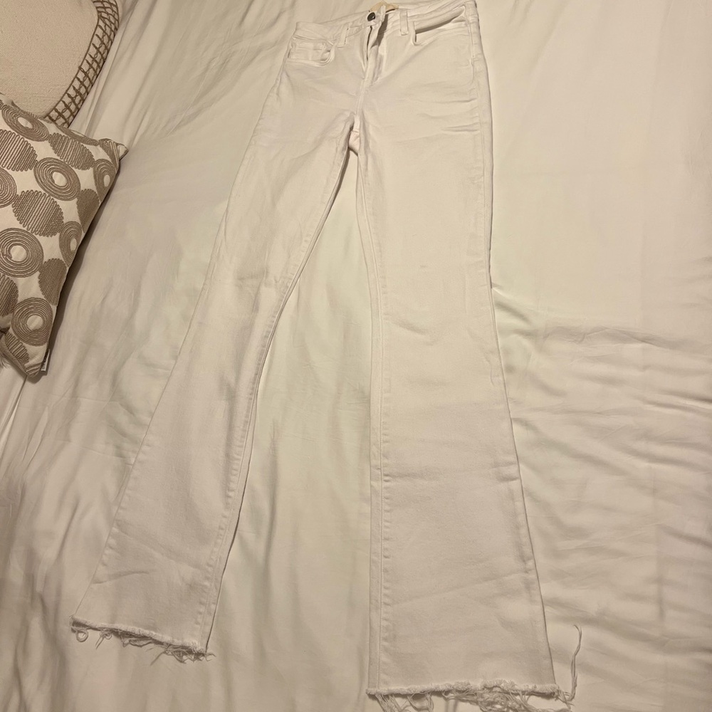 L'AGENCE White Flare Jeans size 29